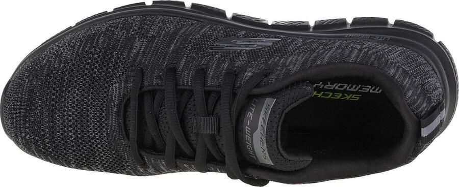 Skechers Track Front Runner 232298-BBK Mannen Zwart Trainingschoenen - Foto 4