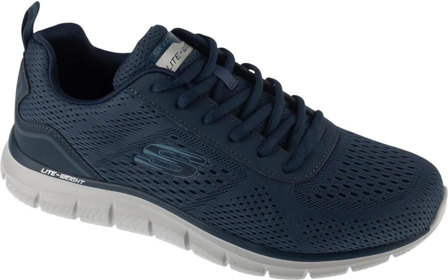 Skechers Track Leshur Mannen Blauw Sneakers