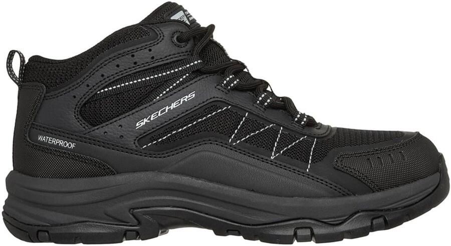 Skechers Trego Ashaway dames wandelschoenen Zwart