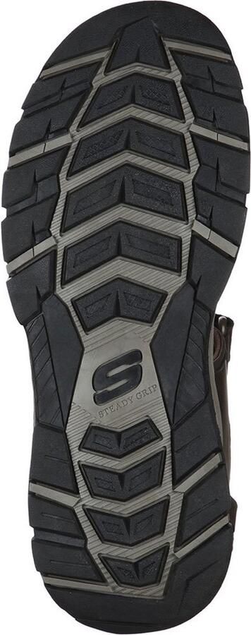 Skechers Bruine Herensandalen met Klittenbandsluiting en Luxe Foam Bruin Heren - Foto 6