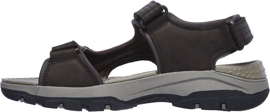 Skechers Bruine Herensandalen met Klittenbandsluiting en Luxe Foam Bruin Heren - Foto 5