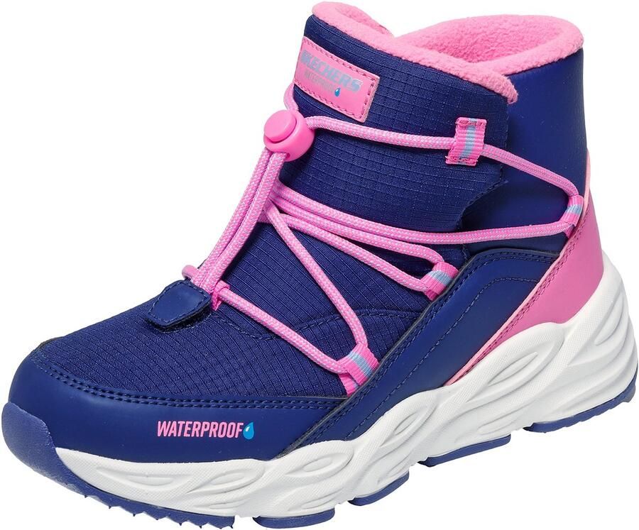Skechers Turbo Tread-Winter Storm kinder winterlaarzen sneaker 303492L blauw roze
