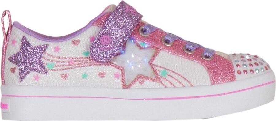 Skechers Twi Lites 2.0 Star Bright Meisjes Sneakers Wit