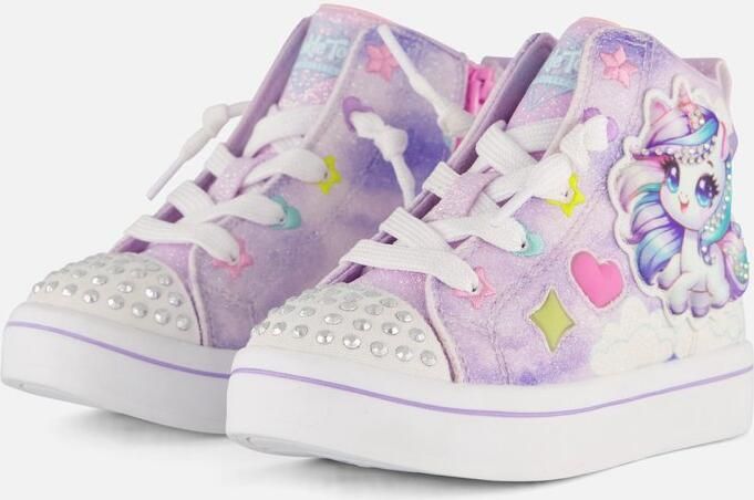 Skechers Twi-Lites 2.0 Veterboots paars Synthetisc Kinderschoenen - Foto 2