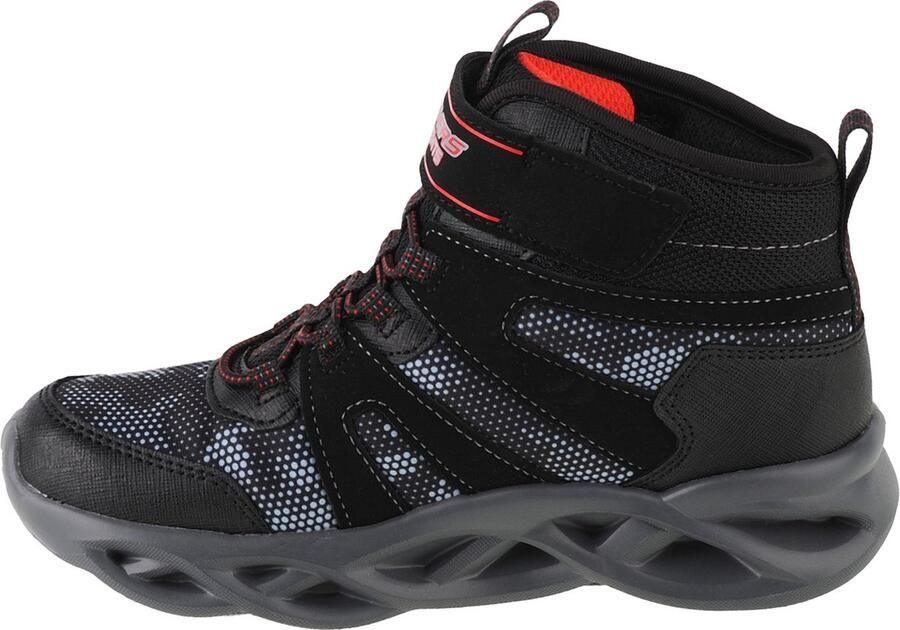 Skechers Twisted Brights Zerrix 400145L-BKRD voor een jongen Zwart Sneeuw laarzen - Foto 2