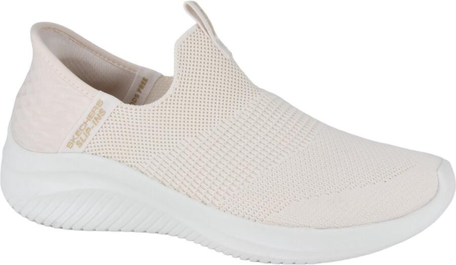 Skechers Ultra Flex 3.0 Cozy Streak 149708-NAT Vrouwen Beige Sneakers Sportschoenen