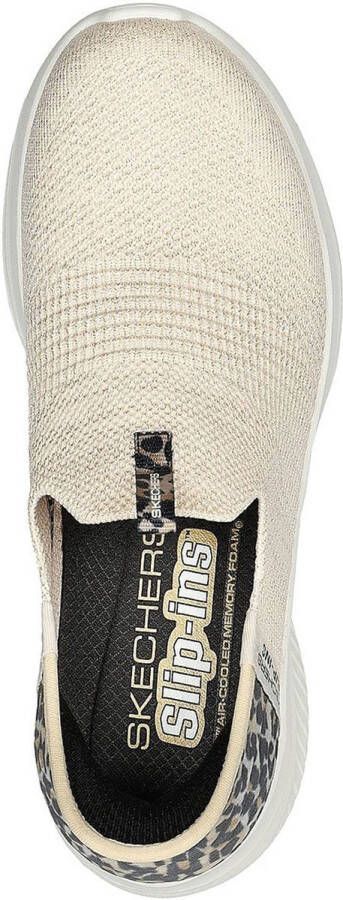 Skechers Ultra Flex 3.0-Natural Step Dames Sneakers Off white zwart beige (deels luipaardprint) - Foto 13