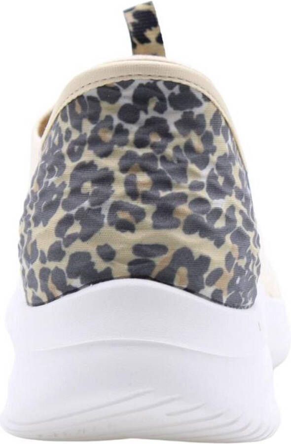 Skechers Ultra Flex 3.0-Natural Step Dames Sneakers Off white zwart beige (deels luipaardprint) - Foto 3