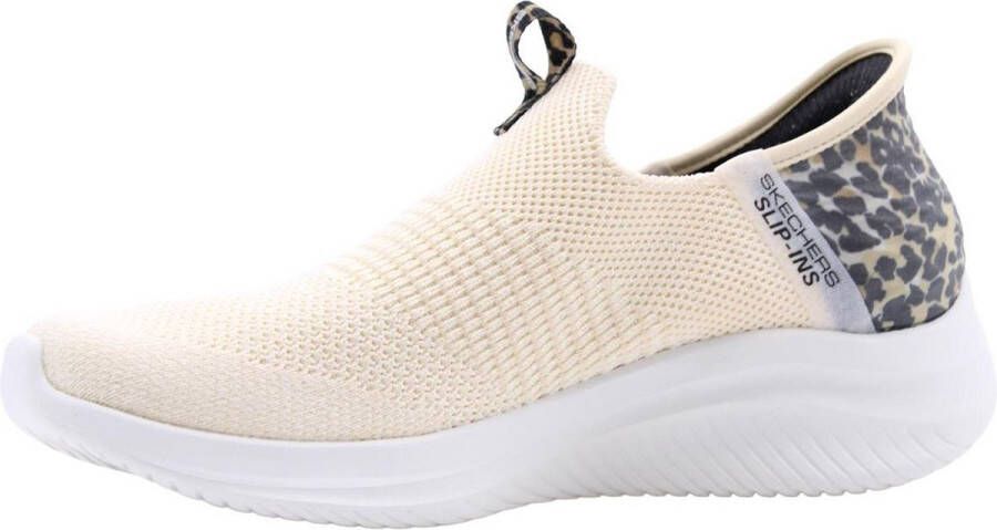 Skechers Ultra Flex 3.0-Natural Step Dames Sneakers Off white zwart beige (deels luipaardprint) - Foto 6