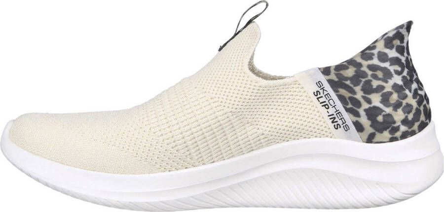 Skechers Ultra Flex 3.0-Natural Step Dames Sneakers Off white zwart beige (deels luipaardprint) - Foto 11