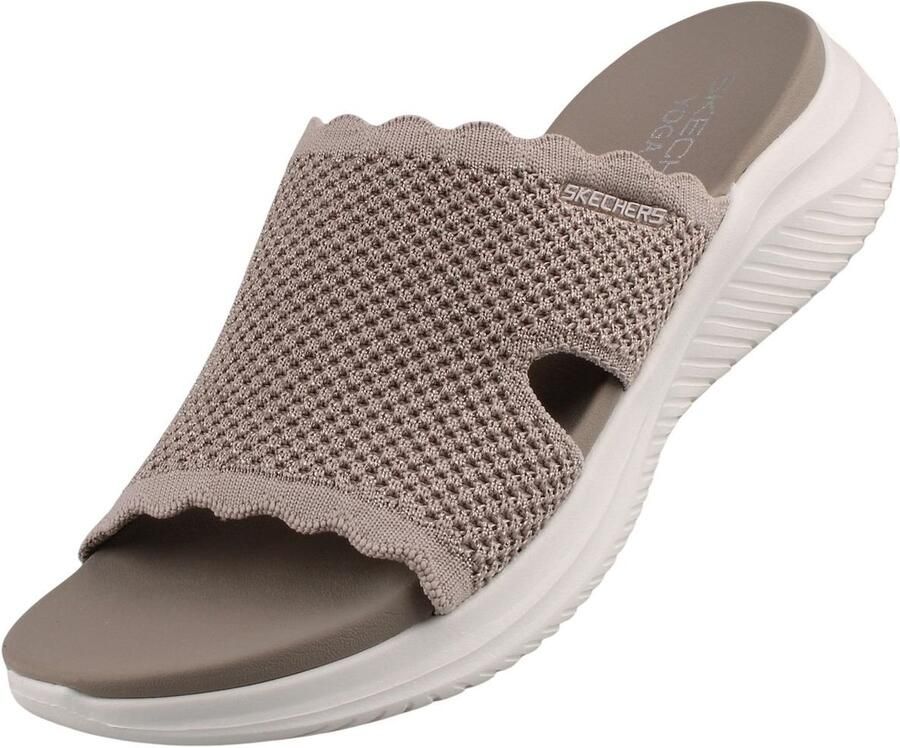 Skechers Ultra Flex 3.0 Sandaal Bring It! dames muiltje Beige