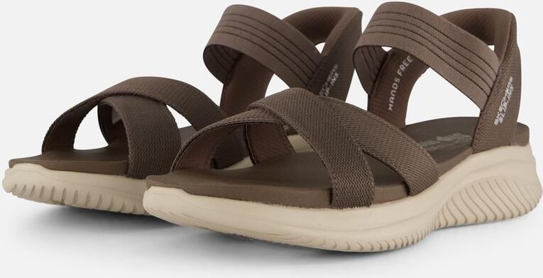 SKECHERS Sandaal 'Sandalette Damen 119975 DKTP Kunststoff (Synthetik) in braun' bruin