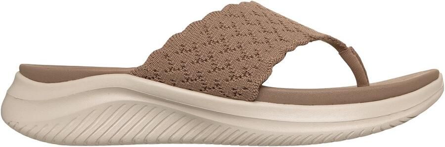 Skechers ULTRA FLEX 3.0 SANDAL-RHYTHM Dames Slippers Mokka