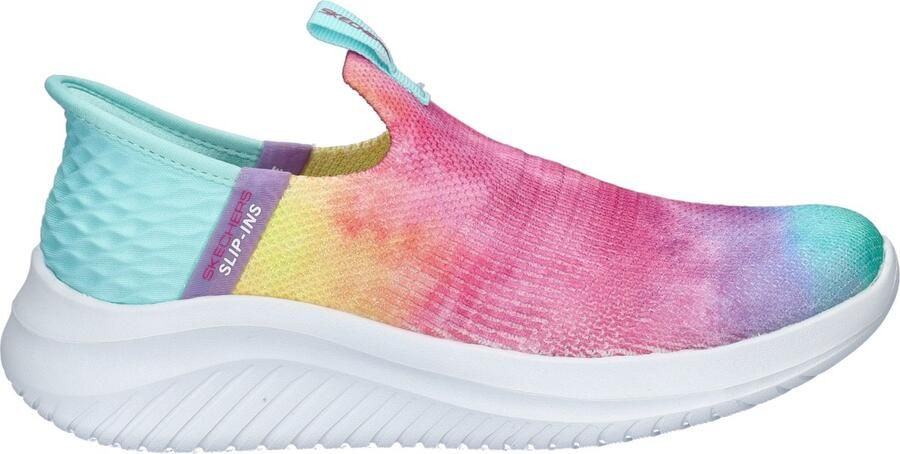 Skechers Pastel Clouds slip-on sneakers roze blauw geel Meisjes Textiel 31 - Foto 2