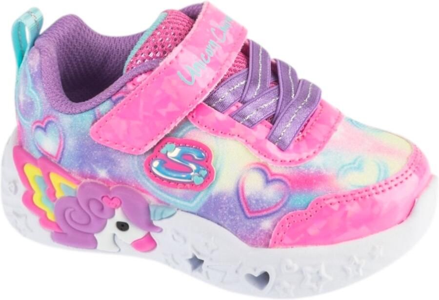 Skechers Unicorn Charmer Lil Heart Sparkles voor Roze Sneakers