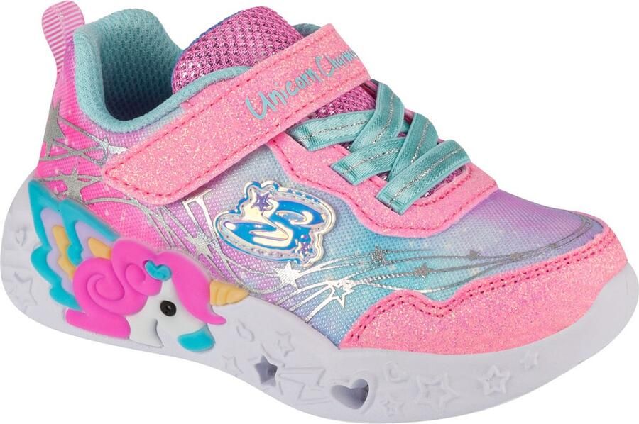 Skechers Unicorn Charmer Lil Stellar 302694N-PKTQ voor meisje Roze Sneakers Sportschoenen - Foto 2