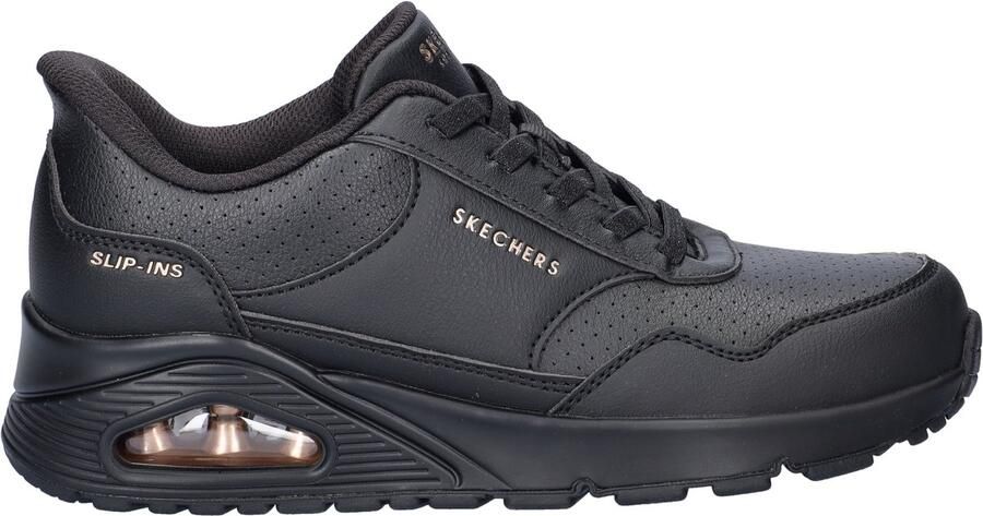 Skechers Dames Slip-ins UNO Banksia Luxe Sneakers 177118 BBK Zwart - Foto 2