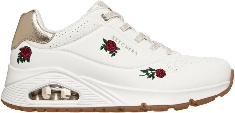 Skechers Uno Champagne and Roses Vrouwen Wit Sneakers