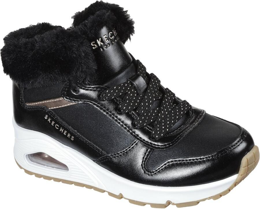 Skechers Kids Hoge veterschoenen UNO COZY ON AIR met air cooled memory foam - Foto 2