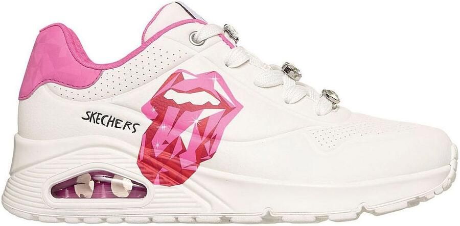 Skechers Uno Diamond Stones Sneakers Laag Wit