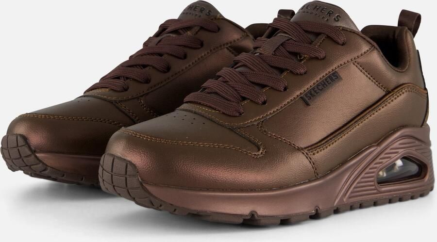 Skechers UNO GALACTIC GAL Dames Veterschoenen Chocolate - Foto 2