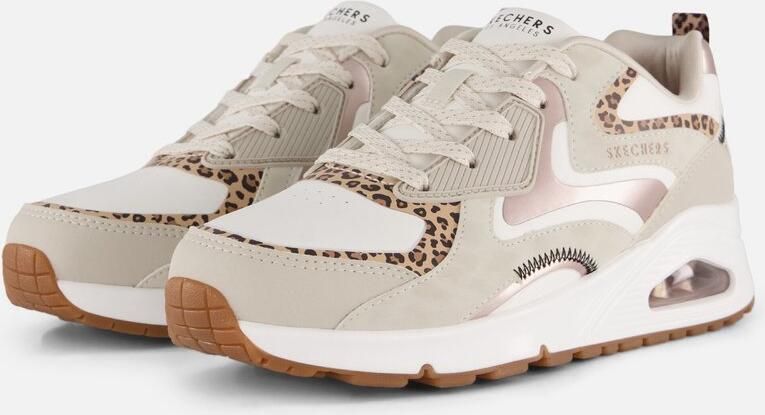 Skechers UNO GEN1-LEOPARD SURGE Meisjes Sneakers Naturel