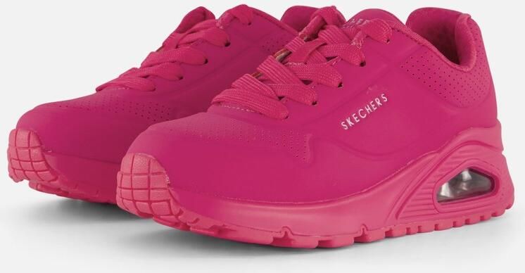 Skechers Uno sneakers roze Meisjes Imitatieleer Effen 30
