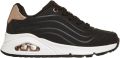 Skechers UNO GEN1 SHIMMER WAVE Meisjes Sneakers Zwart - Zwart