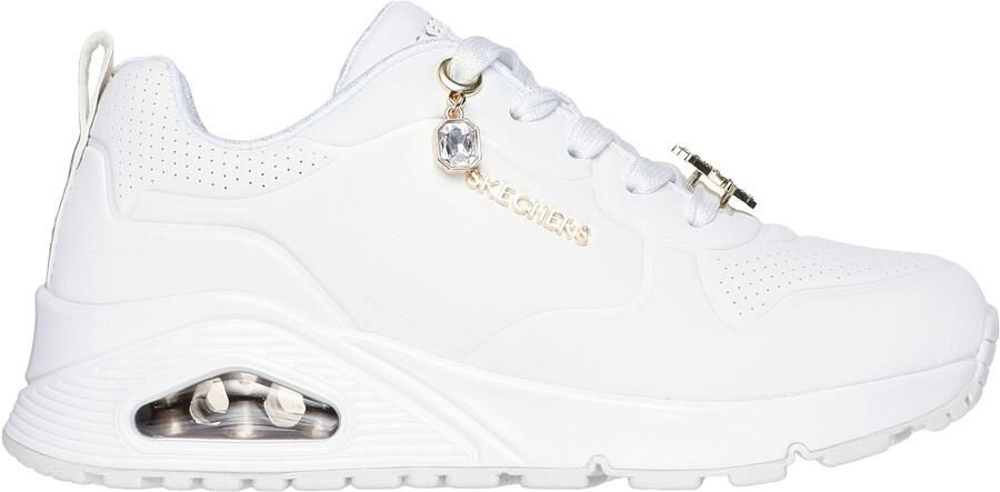 Skechers Uno Gen 1 Trendy Jewels Sneakers Meisjes Wit