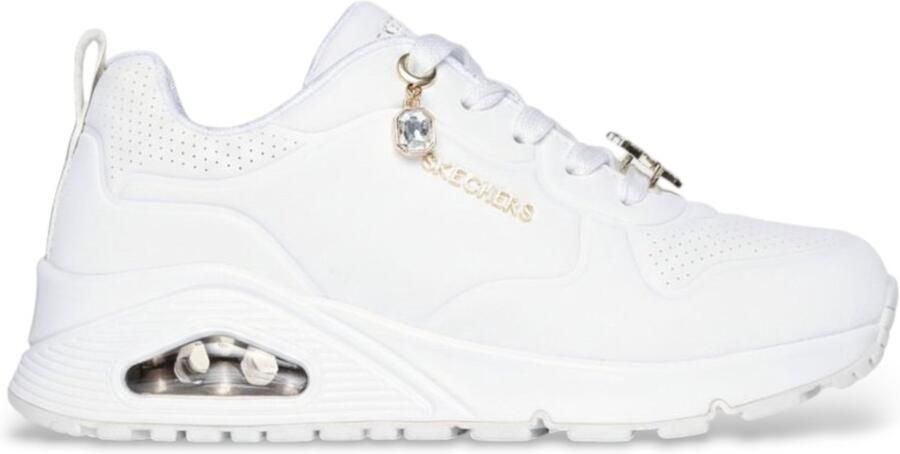 Skechers Uno Gen 1 Trendy Jewels Sneakers Meisjes Wit