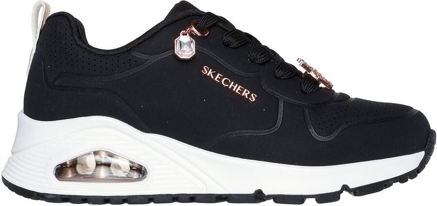 Skechers Uno Gen 1 Trendy Jewels Sneakers Meisjes Zwart
