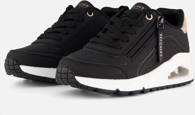 Skechers Uno Gen1 Zip And Stride Meisjes Sneakers Zwart;Ros�goud - Foto 2