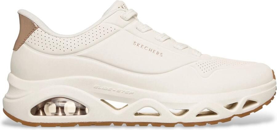 Skechers Uno Glide Step Glide On Air Sneakers Dames Wit