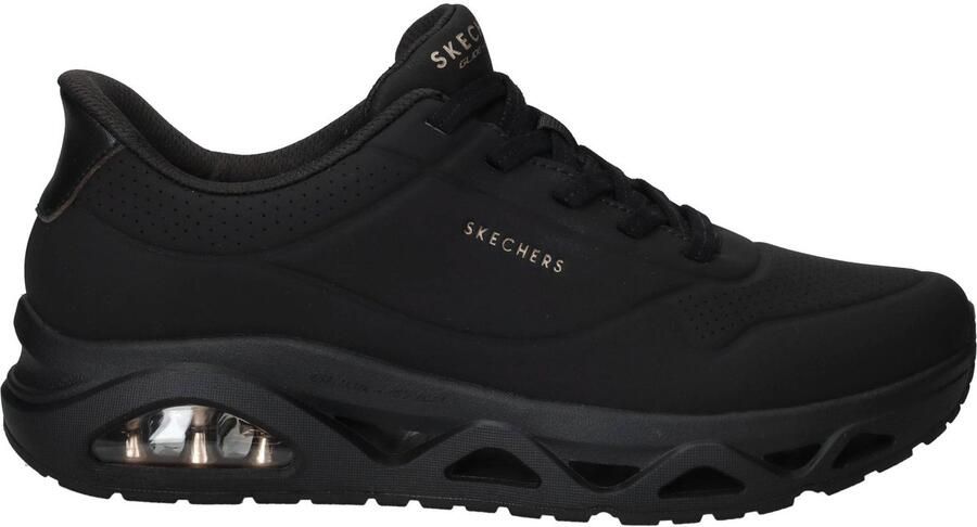 Skechers Uno Glide Step Glide On Air Sneakers Dames Zwart