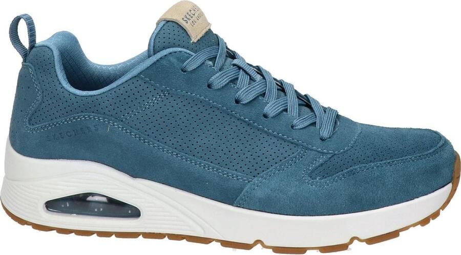 Skechers Uno Stand On Air sneakers blauw Suede Heren