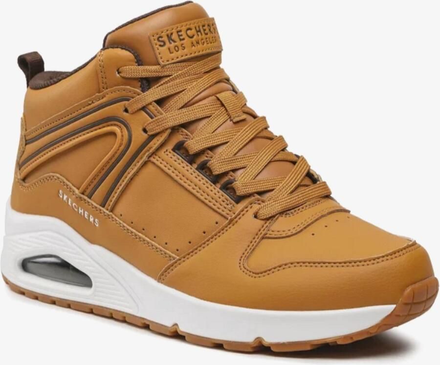 Skechers Uno Heren Sneakers Bruin Air-Cooled Memory Foam met Geventileerde Amortisatie