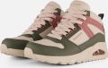 Skechers Uno-High Regards Dames Sneakers Crème Multicolour - Beige