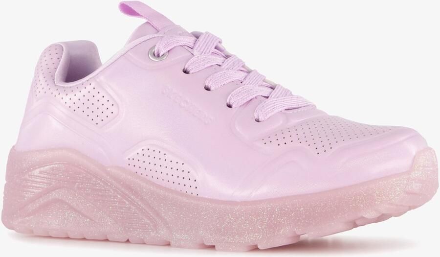 Skechers Uno Ice � Prism Luxe meisjes sneakers Paars Extra comfort Memory Foam