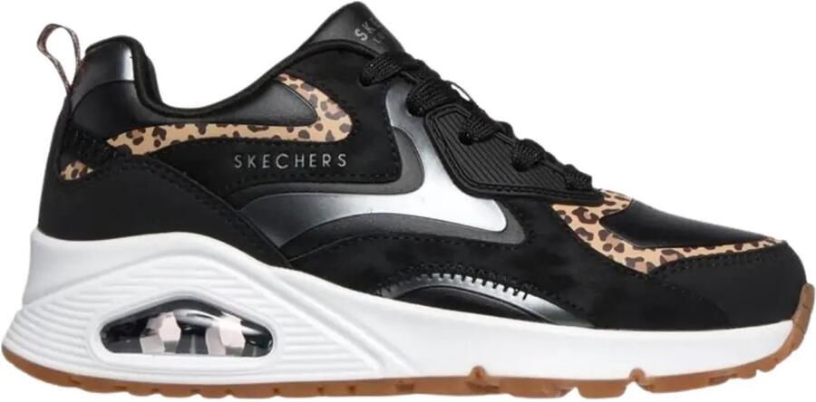Skechers Uno Kinder Sneakers 310344l-bkgm Kleur Zwart
