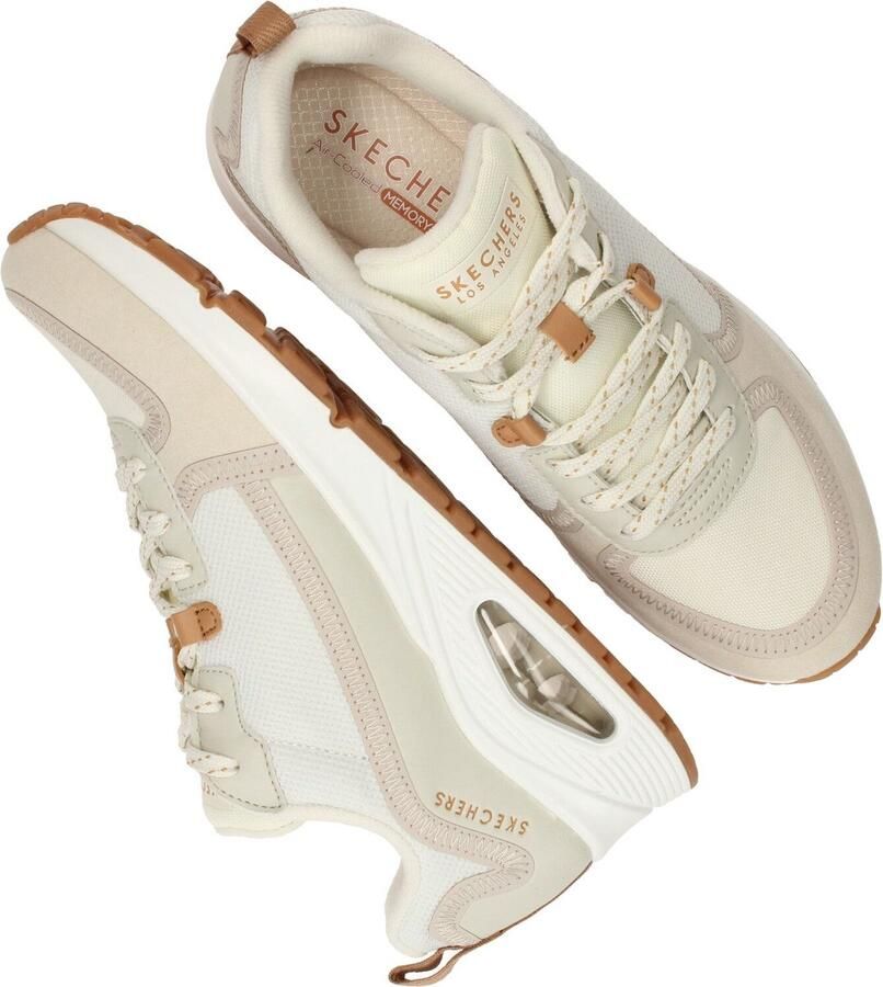 Skechers Beige Layover Sneaker met Cognac Accents Multicolor Dames - Foto 4