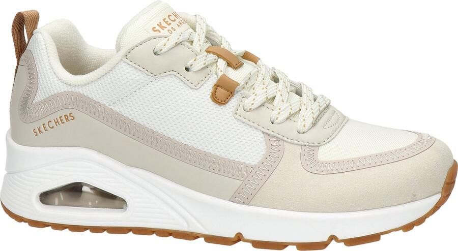 Skechers Beige Layover Sneaker met Cognac Accents Multicolor Dames - Foto 11