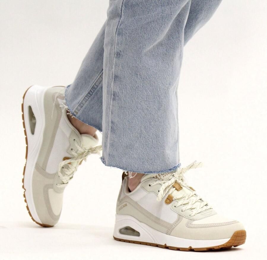 Skechers Beige Layover Sneaker met Cognac Accents Multicolor Dames - Foto 3