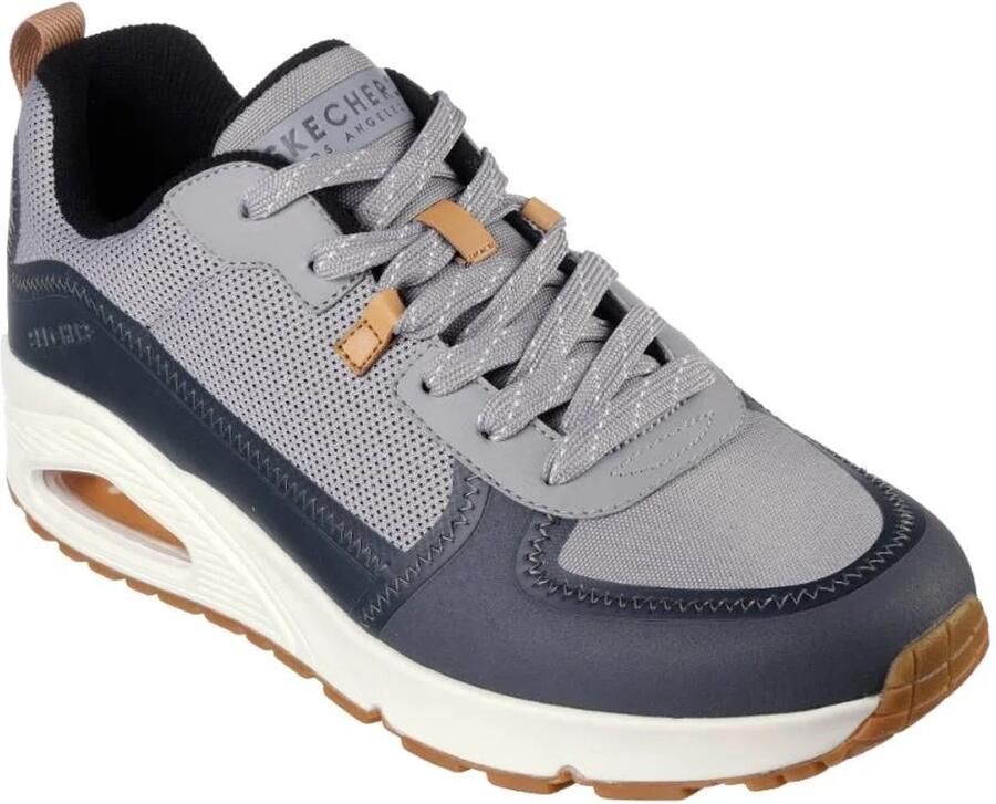 Skechers Uno Layover Grijs Sneaker Heren