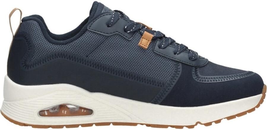 Skechers Uno Layover Sneakers blauw Textiel Heren - Foto 2
