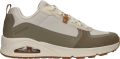 Skechers Beige en olijfgroene sneaker met Air-Cooled Memoryfoam Beige Heren - Beige