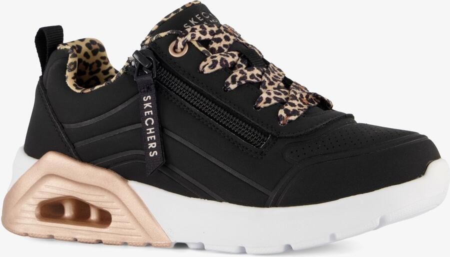 Skechers Uno Lite 2.0 meisjes sneakers zwart