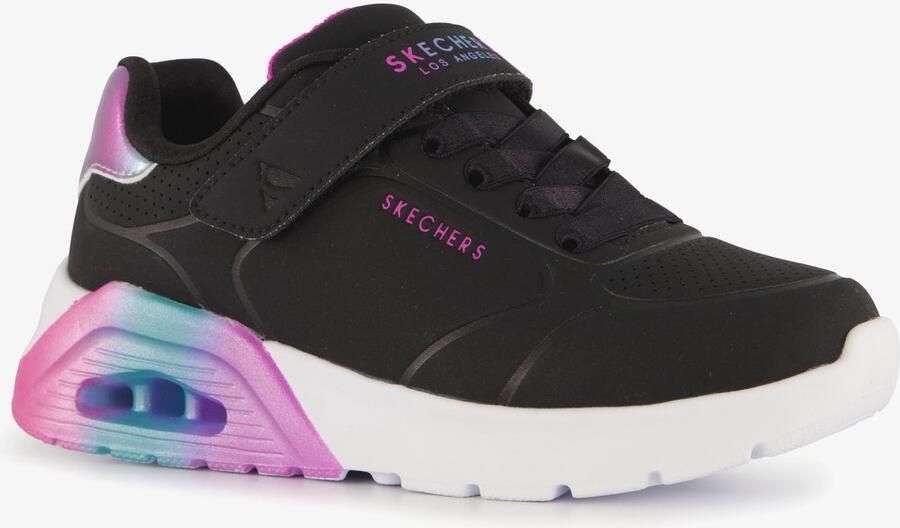 Skechers Uno Lite 2.0 meisjes sneakers zwart roze Extra comfort Memory Foam