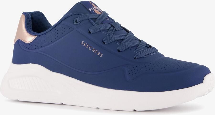 Skechers Uno Lite dames sneakers blauw