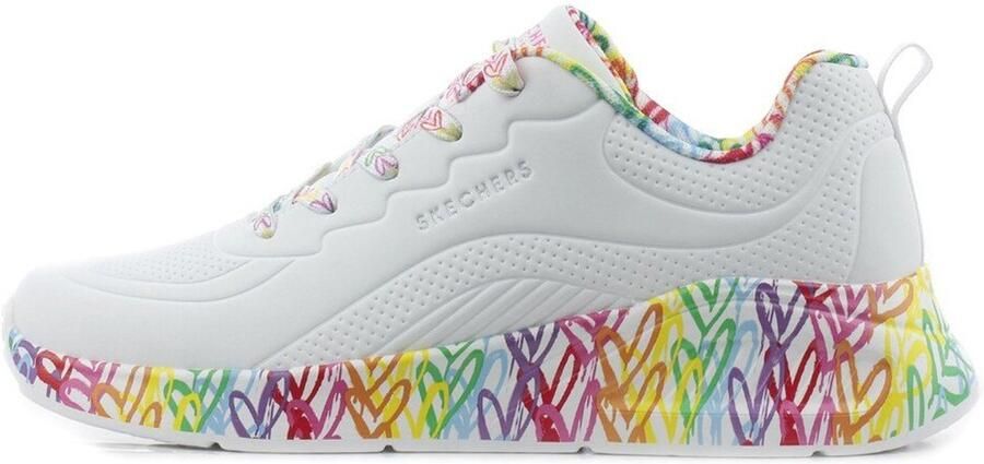 Skechers Uno Lite Exuberant Hearts Schoenen Wit