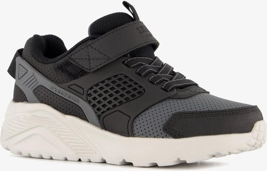 Skechers Uno Lite Gridstill jongens sneakers zwart Extra comfort Memory Foam
